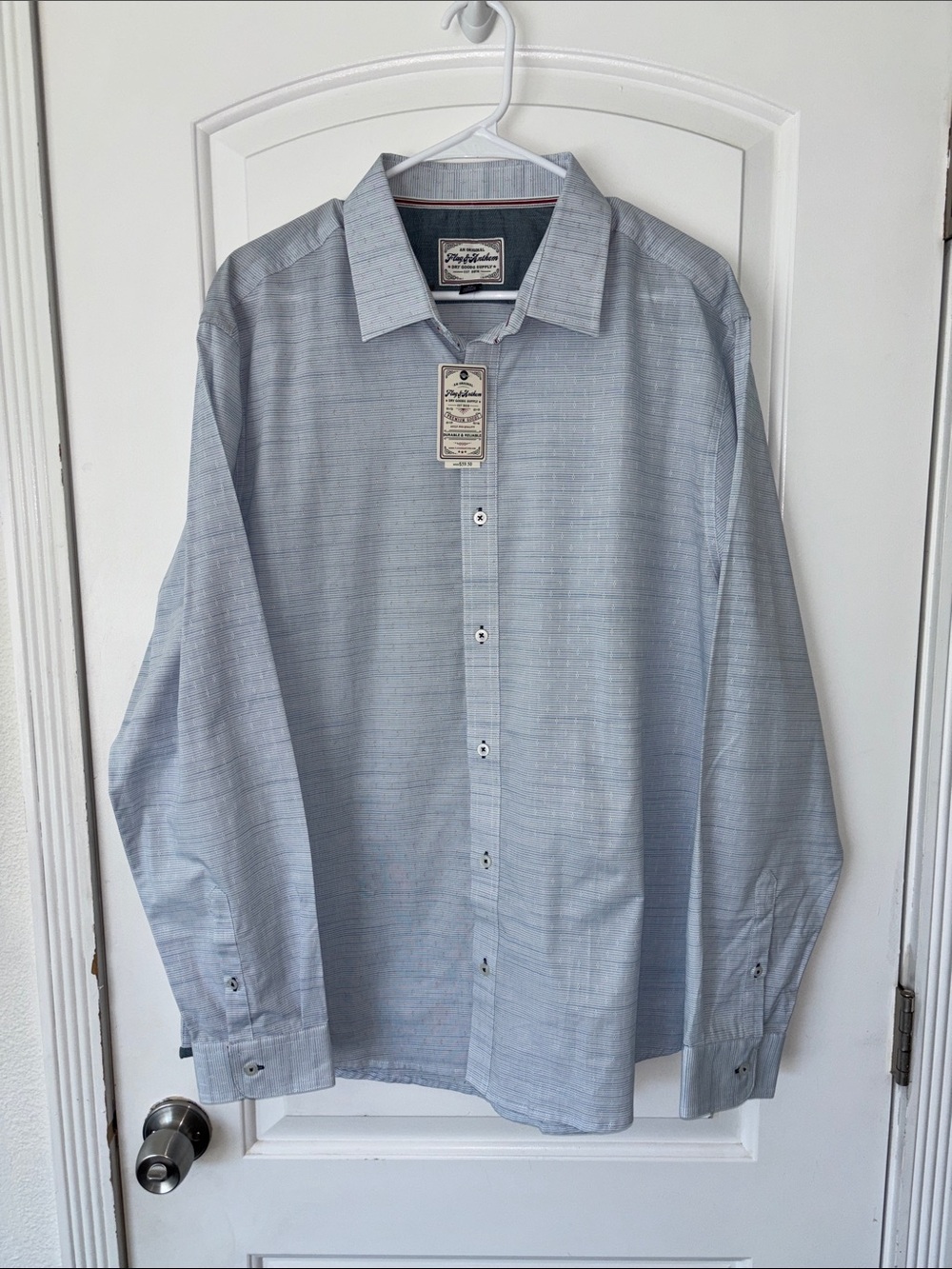 NWT Flag & Anthem Button-Up button front Dress Shirt XL